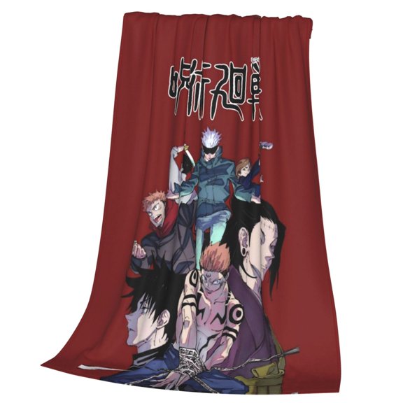 Jujutsu Anime Kaise Blanket Soft Cozy Fleece Throw Blanket Lightweight Warm Fuzzy Flannel Blankets and Throws for Couch Sofa Bed 40"x30"