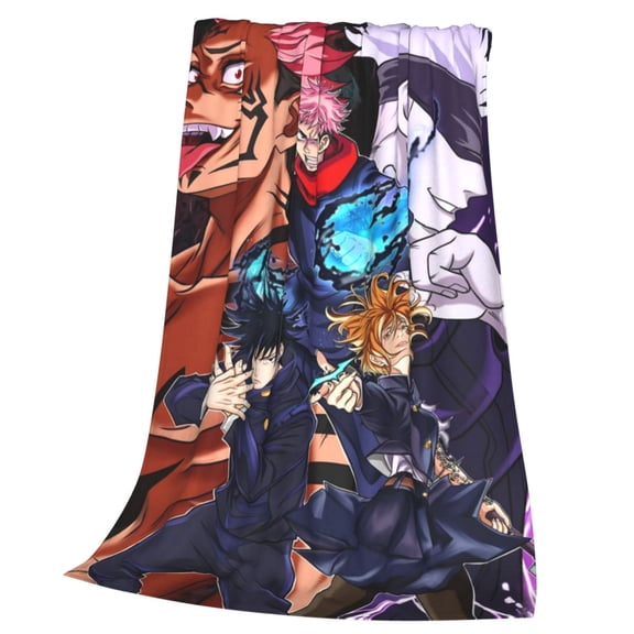 Jujutsu Anime Kaise Blanket Soft Cozy Fleece Throw Blanket Lightweight Warm Fuzzy Flannel Blankets and Throws for Couch Sofa Bed 40"x30"