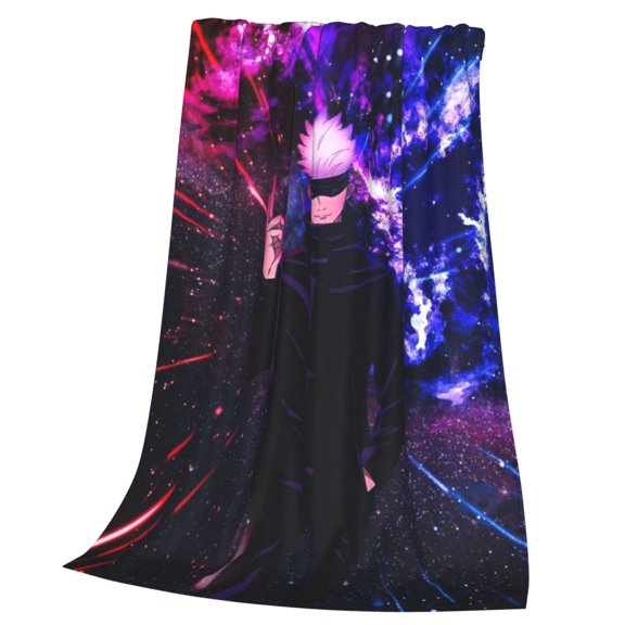 Jujutsu Anime Kaise Blanket Soft Cozy Fleece Throw Blanket Lightweight Warm Fuzzy Flannel Blankets and Throws for Couch Sofa Bed 40"x30"