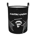 thumbnail image 1 of Jujutsu Anime Kaise Laundry Hamper Circular Laundrys Basket Waterproof Foldable Storage Clothes Bag For Home Bathroom, 1 of 8