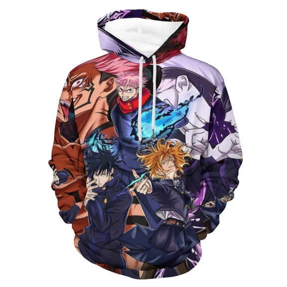 Jujutsu Anime Kaisen Hoodie Costume Cosplay Sweatshirt Sweater 3D Novelty Hooded Pullover for Men Women