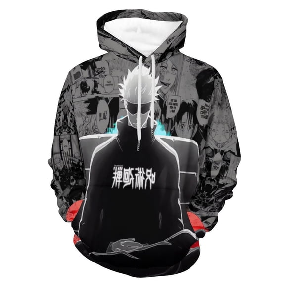 Jujutsu Anime Kaisen Hoodie Costume Cosplay Sweatshirt Sweater 3D Novelty Hooded Pullover for Men Women