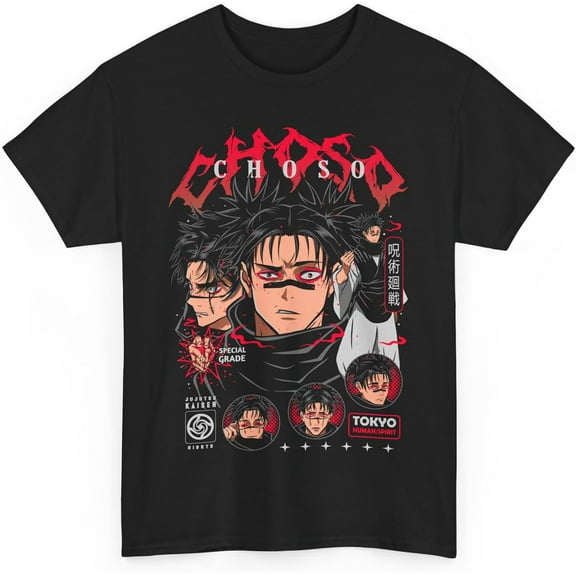 Jujutsu Choso T-Shirt Anime Unisex Kaisen Anime Japanese Cotton M-54