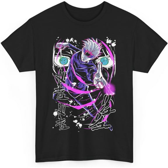 Jujutsu Gojo Anime T-Shirt Unisex Kaisen Satoru Anime Japanese Cotton Tee