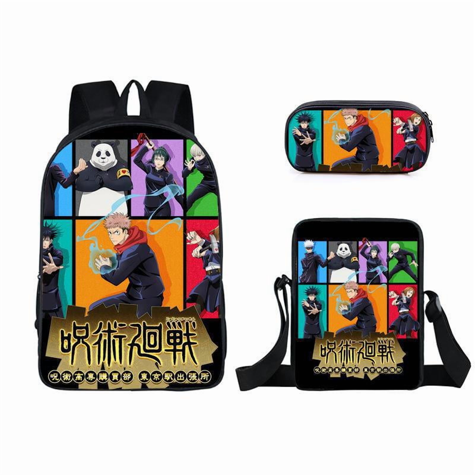Jujutsu Kaisen 3pcs Backpack with Lunch Bag Satoru Gojo Backpack Set ...