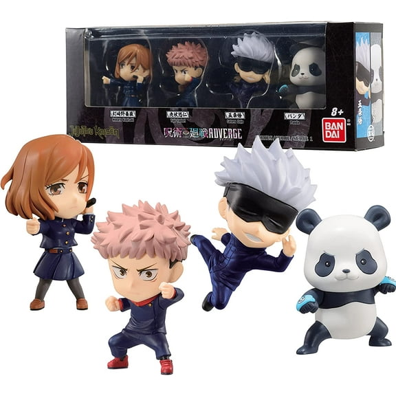 Jujutsu Kaisen ADVERGE Figure Box Set: Nobara Kugisaki, Yuji Itadori, Satoru Gojo, Panda (BOX SET ONE)