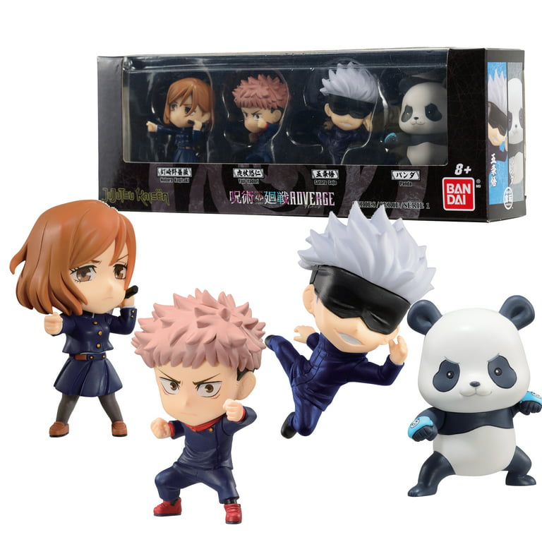 Jujutsu Kaisen ADVERGE Figure Box Set: Nobara Kugisaki, Yuji Itadori,  Satoru Gojo, Panda (BOX SET ONE)