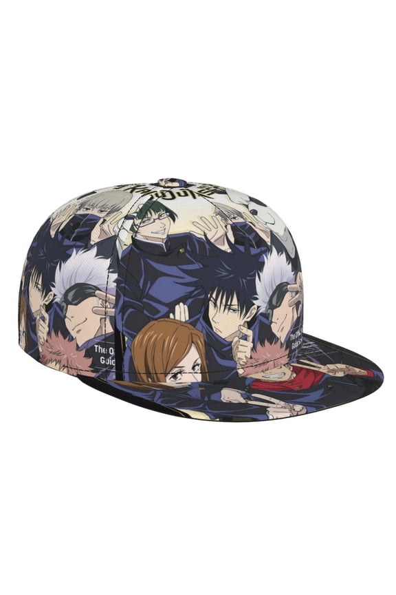 Jujutsu Kaisen Anime Brim Bill Baseball Cap Adjustable Snapback Hat Hip Hop Dad Caps Men Women
