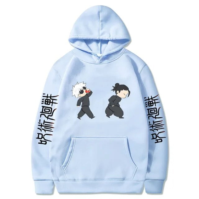 Jujutsu Kaisen Anime Hoodies Cartoon Satoru Gojo Cute Print Men Women  Pullovers Autumn Winter Casual Plus Size Sweatshirts - Walmart.com