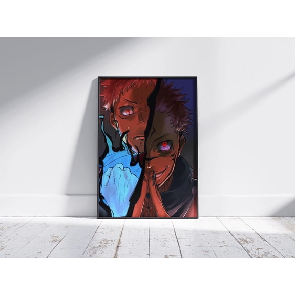 Jujutsu Kaisen Anime Poster Print Jjk Gojo Manga Minimalist Aesthetic Japanese Gift For Anime Fan Sukuna And Yuji