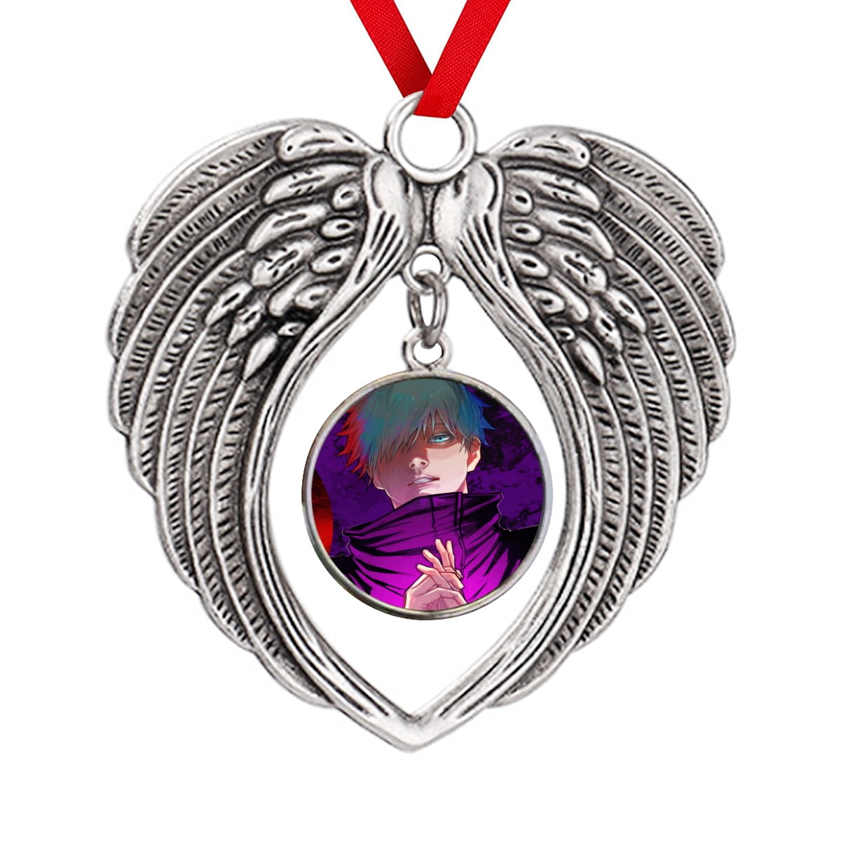 Jujutsu Kaisen Anime Retro Christmas Ornaments Angel Wings Memorial