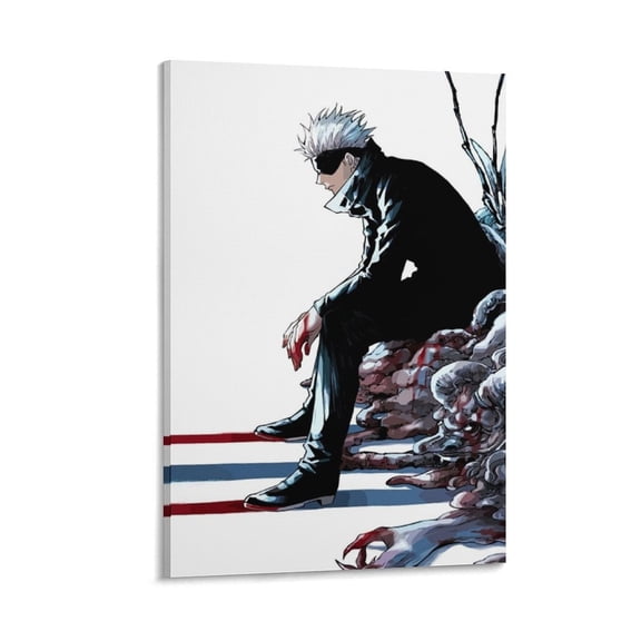 Jujutsu-Kaisen Anime Satoru Gojo And Sukuna (1) Canvas Poster Wall Art Picture Prints Hanging Photo Gift Decor Home Posters Artworks 12x18inch(30x45cm)