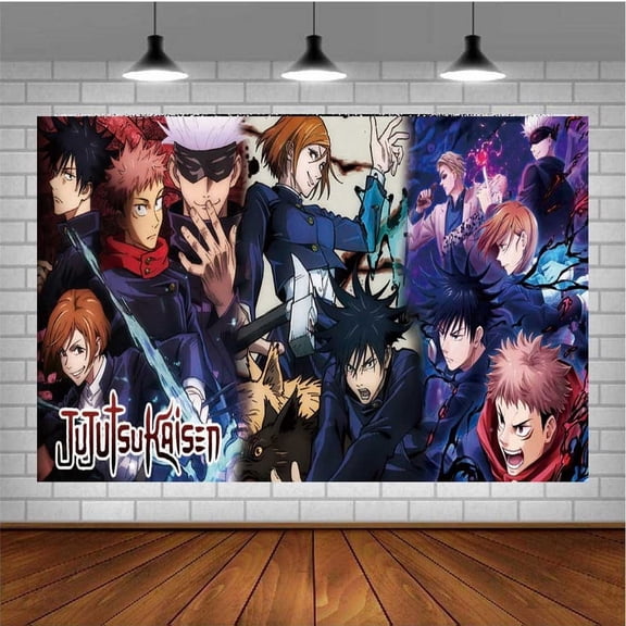 Jujutsu Kaisen Background Wall Decor Taspestry Post Banner Backdrop Party Supplies