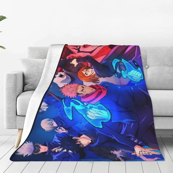 Jujutsu Kaisen Blanket Anime Air-conditioning Quilt for Bed Sofa Camping Trips Gifts for Fans Friends 50x40