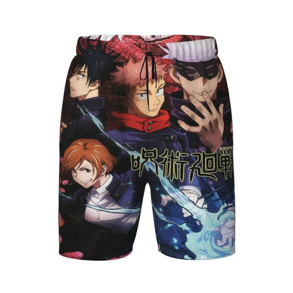 Jujutsu Kaisen Boys Swim Trunks Quick Dry Boards Shorts For Kids Beach Swim Shorts