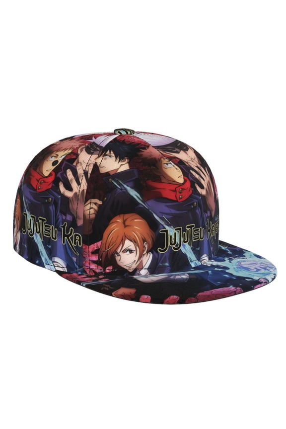 Jujutsu Kaisen Brim Bill Baseball Cap Adjustable Snapback Hat Hip Hop Dad Caps Men Women