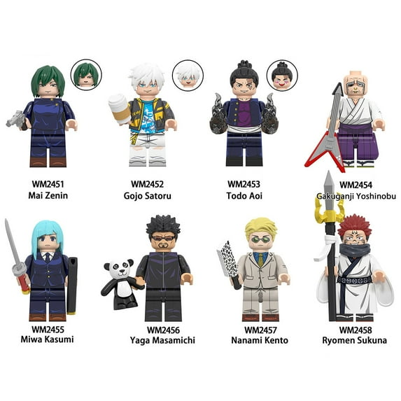 Jujutsu Kaisen Building Block Figures Sets x 8 Set 3
