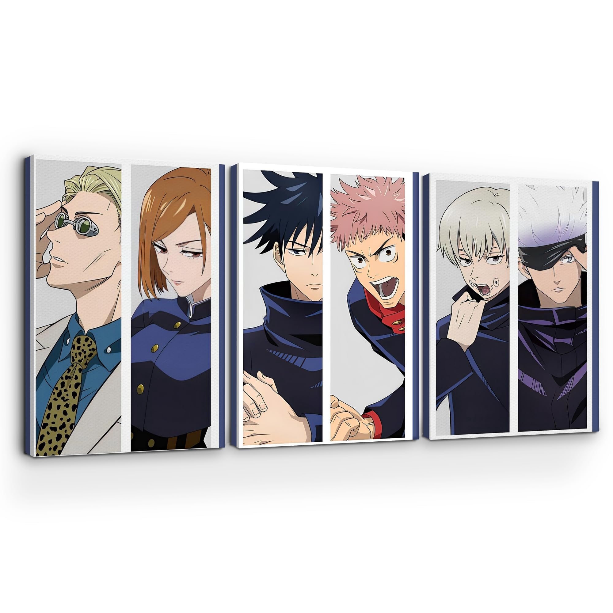 Jujutsu Kaisen Canvas Wall Art by DreamController Set of 3 - 16x24 ...