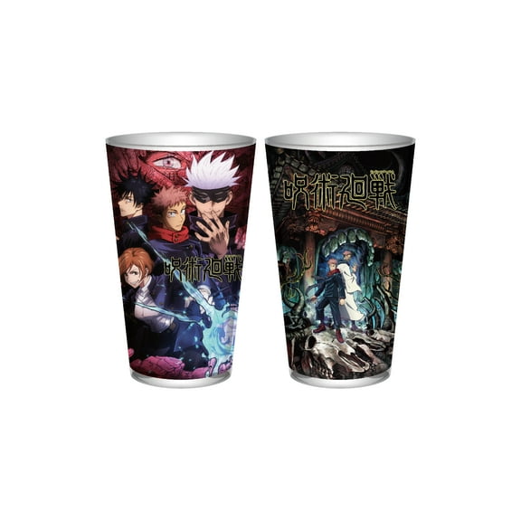 Jujutsu Kaisen Character Poster Art 16 Oz Glass Set of 2