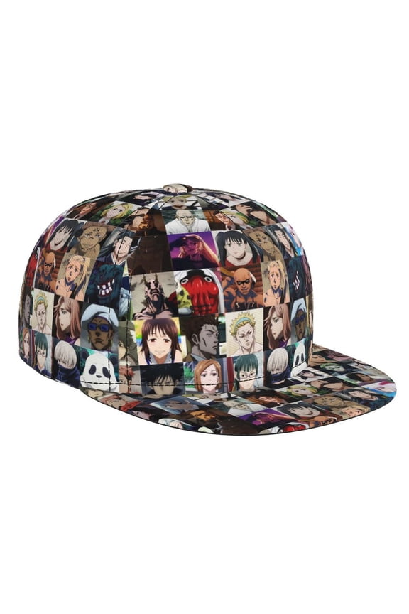 Jujutsu Kaisen Characters Adjustable Brim Bill Baseball Cap Adjustable Snapback Hat Hip Hop Cap Dad Hat Men Women