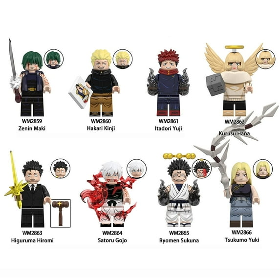 Jujutsu Kaisen Custom Building Block Sets x 8 Set 5,Gifts for the Fans