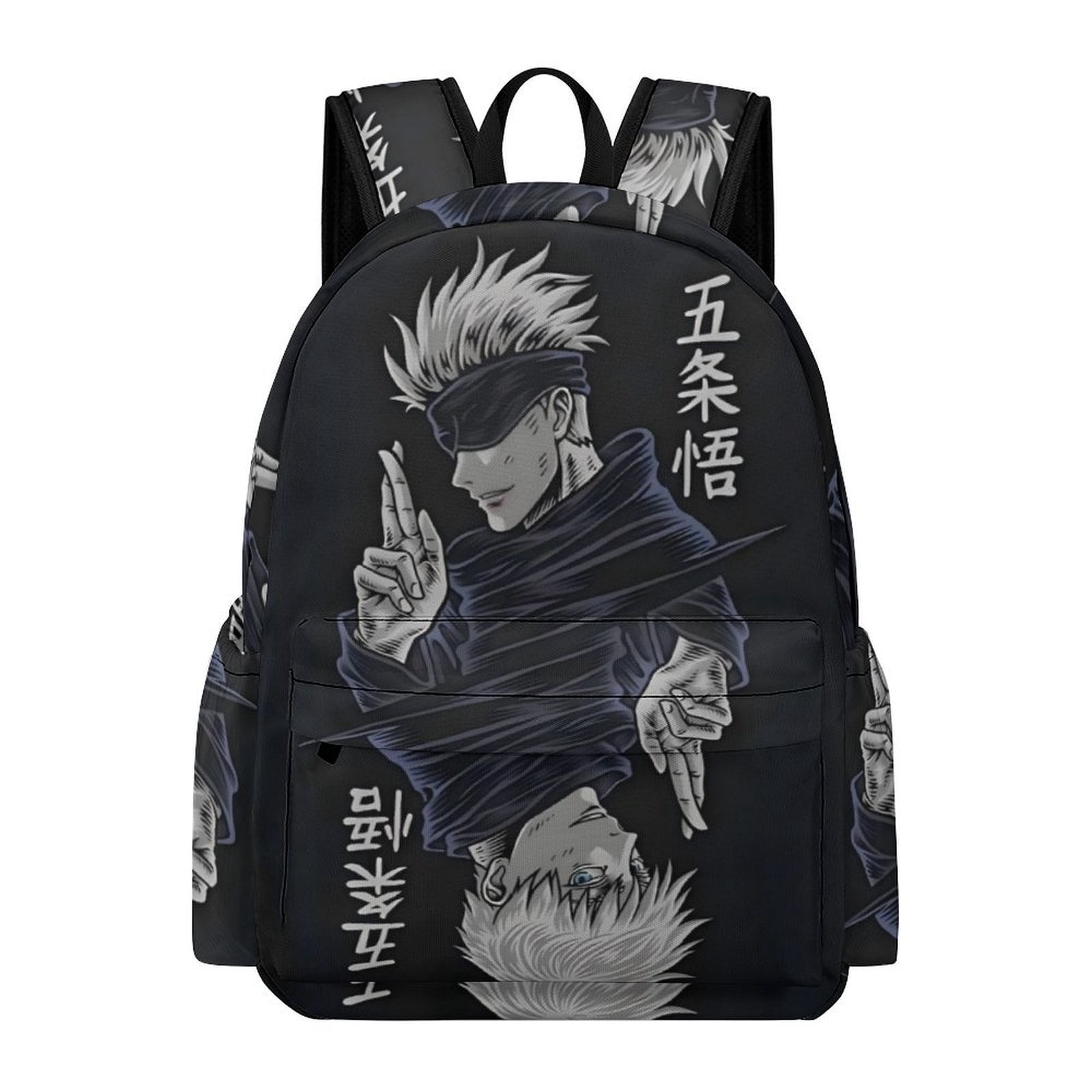 anime characters who travel with backpacks Bioworld Naruto Shippuden Group Fight Pose Sasuke Sakura Uzumaki School Backpack FINAL FANTASY Anime Casual Backpack