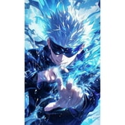 Jujutsu Kaisen Diamond Painting Set (for Adults) 5D DIY Anime Diamond Art Set (for Beginners) Round Full Diamond Diamond Painting Gem Art Crafts (Home Wall Decoration Gift)