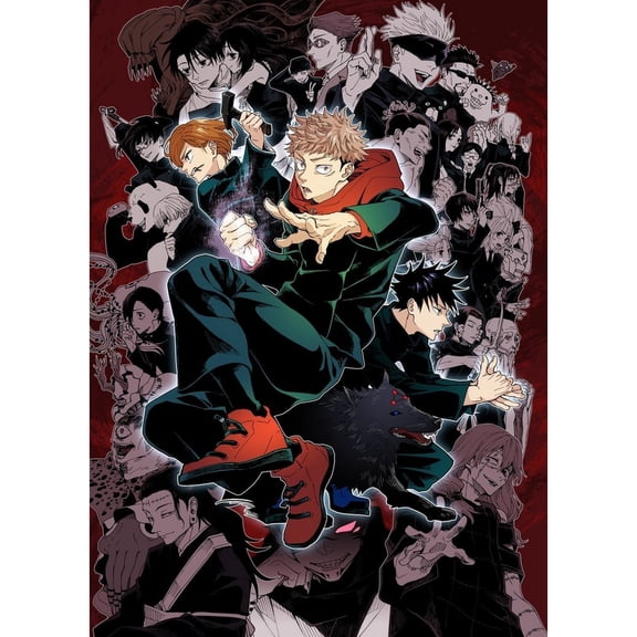 Jujutsu Kaisen Diamond Painting Set (for Adults) 5D DIY Anime Diamond Art Set (for Beginners) Round Full Diamond Diamond Painting Gem Art Crafts (Home Wall Decoration Gift)