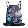 thumbnail image 1 of Jujutsu Kaisen Drawstring Backpack Water Resistant String Bag Sackpack Cinch for Sports, Gym, Travel, Swimming, Yoga, Beach, 1 of 7