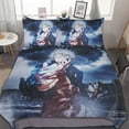 thumbnail image 1 of Jujutsu Kaisen Duvet Cover Set 3-Piece Bedding Set Soft Warm And Comfortable Soft Bed Set with 1 Duvet Cover And 2 Pillowcases for Bedroom All Season 79"x90", 1 of 7