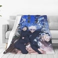 thumbnail image 1 of Jujutsu Kaisen Fleece Blanket Super Soft Cozy Throw Blanket Fuzzy Comfy Flannel Blanket Warm Plush Blankets And Throws For Couch, Sofa, Bed 80"X60", 1 of 6