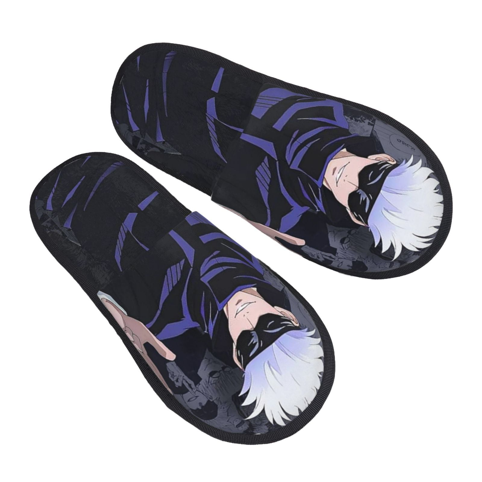 Jujutsu Kaisen Funny Gojo Satoru Fuzzy Memory Foam Slippers Fluffy
