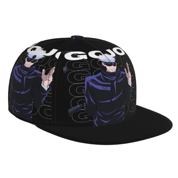 Jujutsu Kaisen Gojo Brim Bill Baseball Cap Adjustable Snapback Hat Hip Hop Dad Caps Men Women