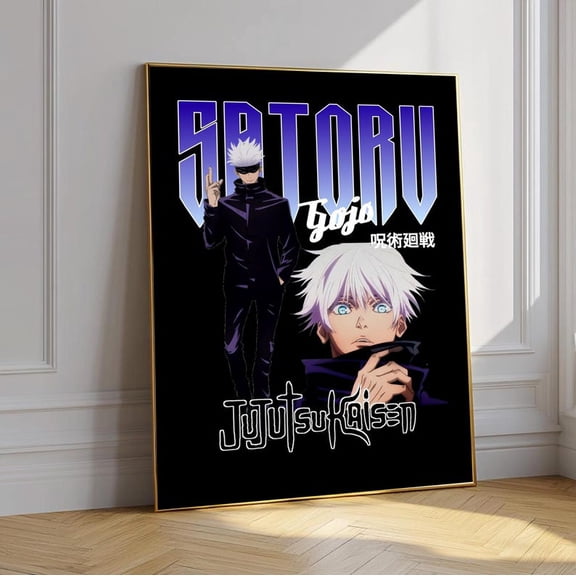 Jujutsu Kaisen Gojo Portrait Artwork, Anime Wall Decor Idea For Gaming Space Gift – Size 24x36 Unframed Poster
