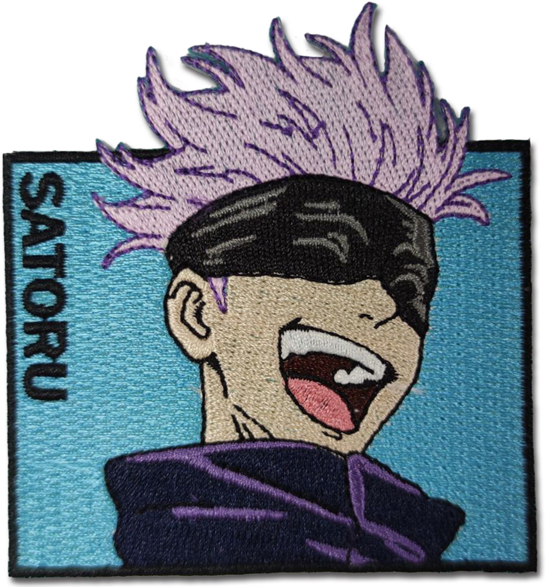 Satoru Gojo Embroidery Patch Anime Iron on Patches For Clothing