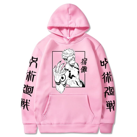 Jujutsu Kaisen Itadori Yuji print fashion plus fleece hooded hoodie
