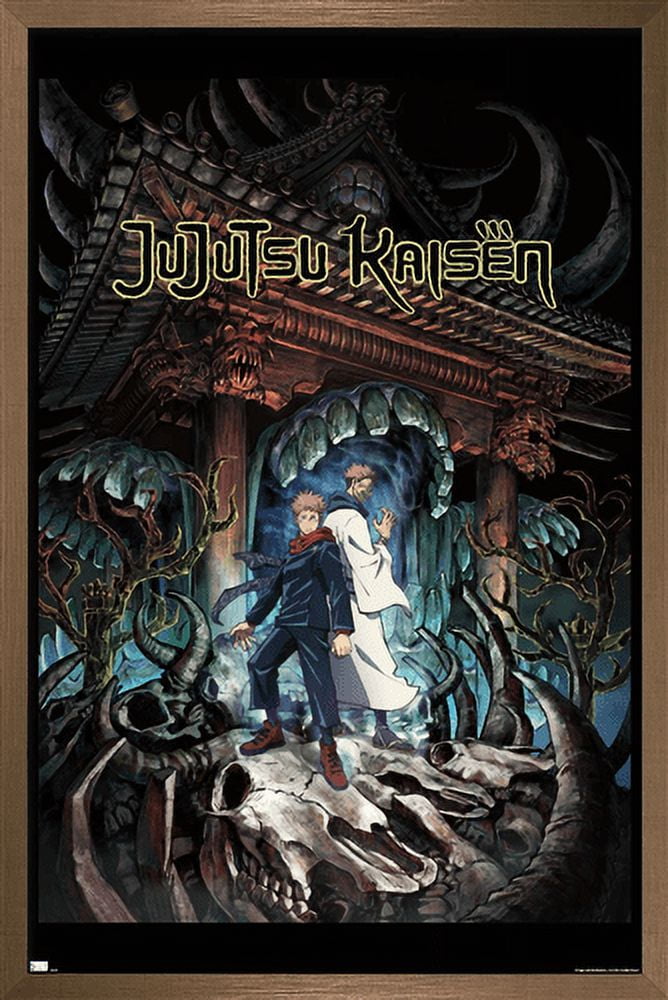 Jujutsu Kaisen - Key Art English Wall Poster, 22.375" x 34", Framed