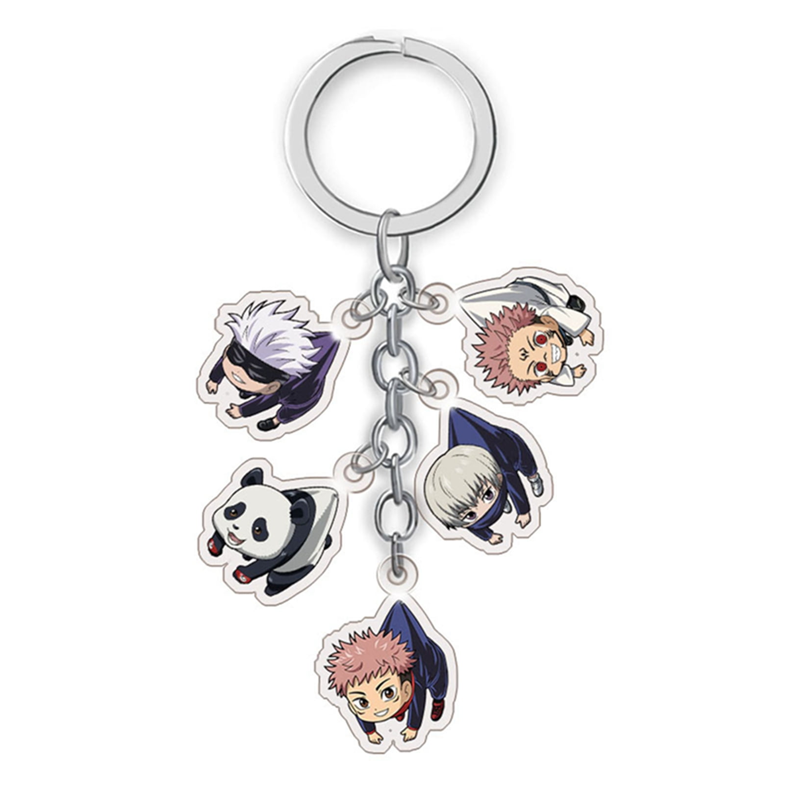 Anime Jujutsu Kaisen Role Keychain Phantom Parade Character Printed Acrylic  Souvenir Bag Ornaments Key Ring Accessories Gift