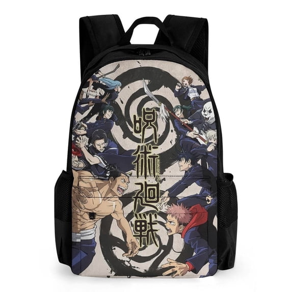 Jujutsu Kaisen Backpack Bookbag Casual Daypack Travel Backpacks for Work Hiking Camping