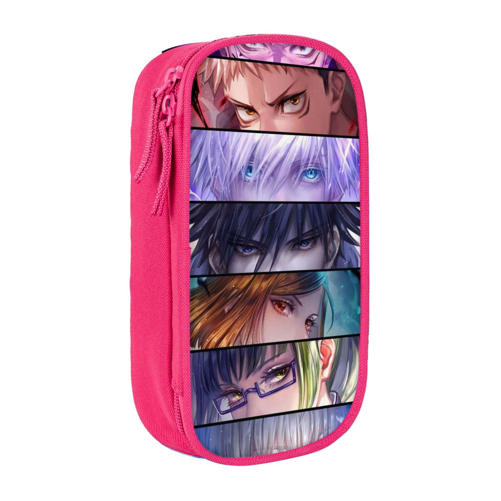 Jujutsu Kaisen Large Pencil Case, Durable Pencil Pouch with Big