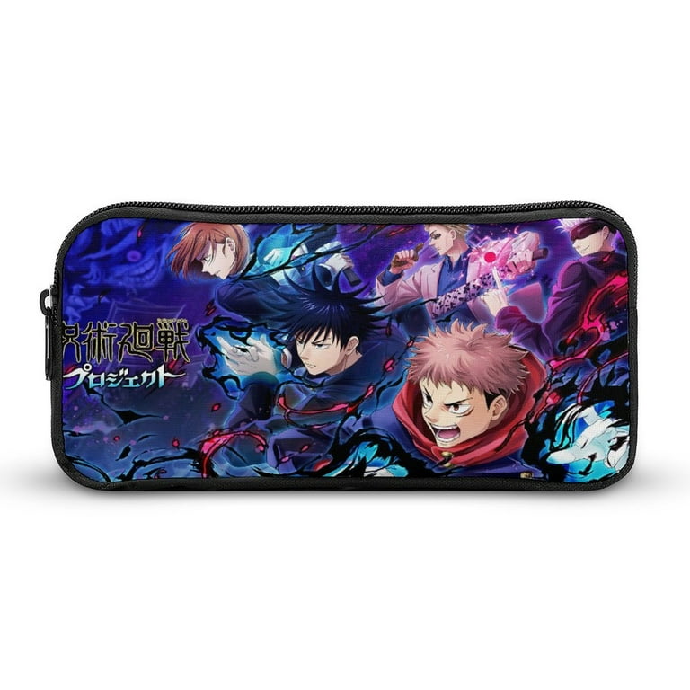 Jujutsu Kaisen Large Pencil Case, Durable Pencil Pouch with Big