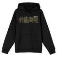 thumbnail image 1 of Jujutsu Kaisen Logo Kanji with High School Crest Rear Pullover Hoodie-Large, 1 of 2