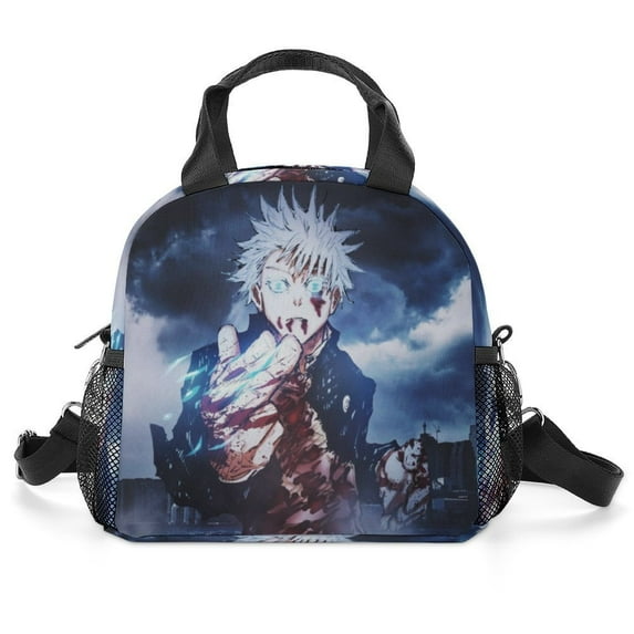 Jujutsu Kaisen Lunch Bag, Insulated Lunch Bag for Women Men Lunch Box Container Bag Reusable Lunch Tote Bag for Office, Work, Beach, Travel, Picnic