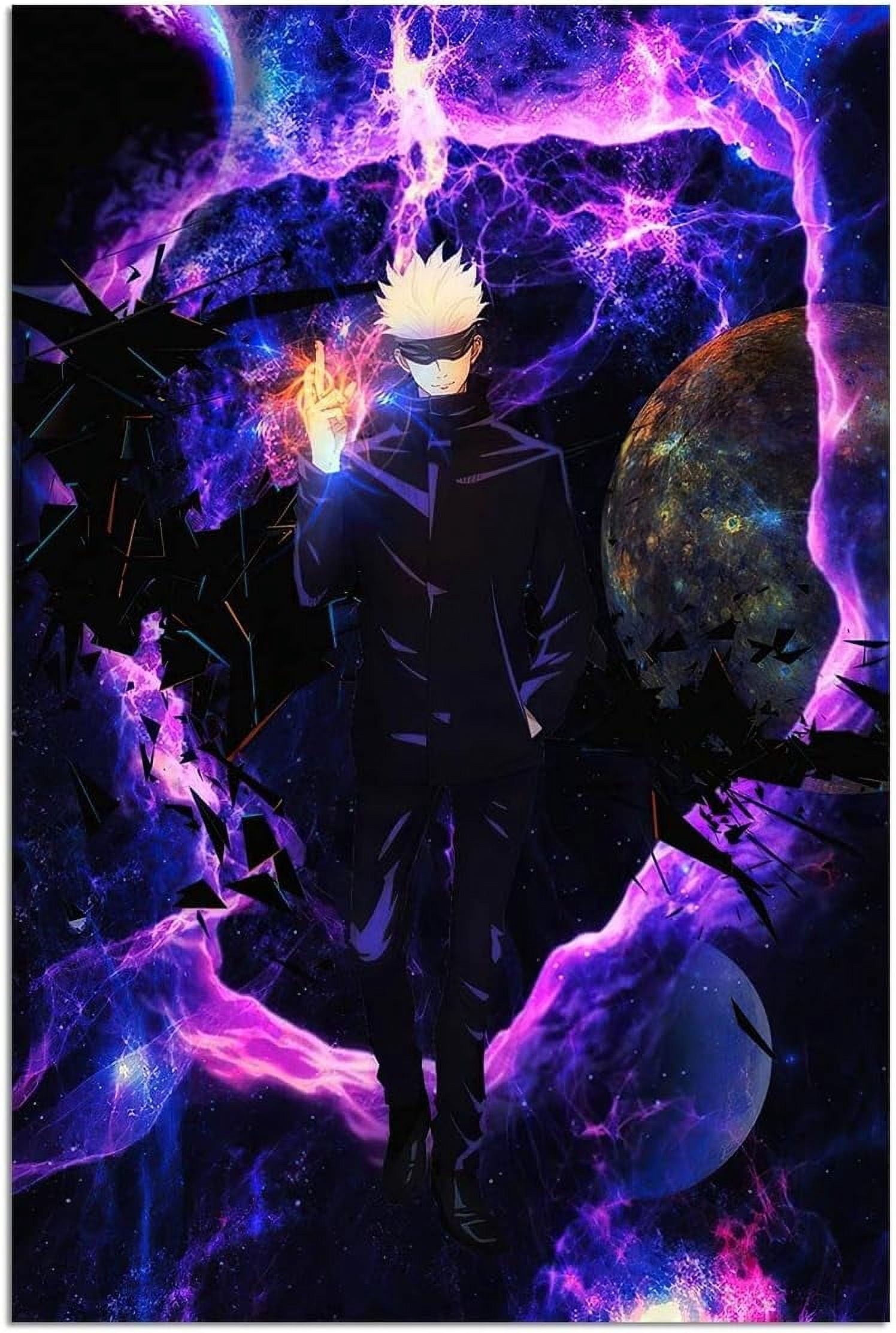 Jujutsu Kaisen Manga,Gojo Satoru,Canvas Wall Art For Living Room Decor Aesthetic Vintage Posters & Prints Space Poster Rock Posters Wall Art Set Retro Poster Trendy Decor Unframed 12x18 inches