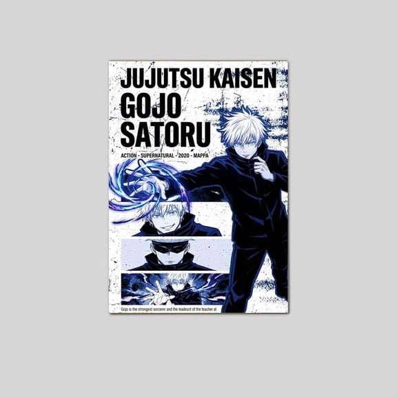 Jujutsu Kaisen Manga Poster Gojo Satoru Gift for fan Poster Size 24''x36'' Googate