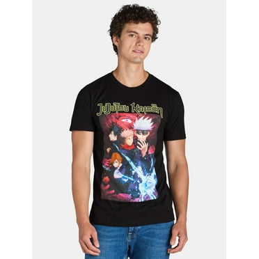 Jujutsu Kaisen Men's & Big Men's Graphic Print Tee Shirt, Sizes S-3XL