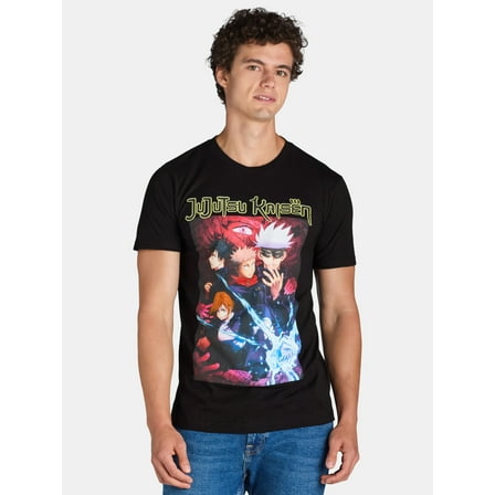 Jujutsu Kaisen Men's & Big Men's Graphic Print Tee Shirt, Sizes S-3XL