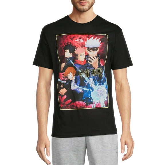 Jujutsu Kaisen Men's & Big Men's T-Shirt with Short Sleeves, Sizes S-3XL