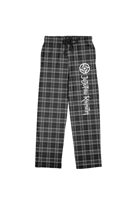Jujutsu Kaisen Men's Flannel Plaid Pajama Pants-Medium
