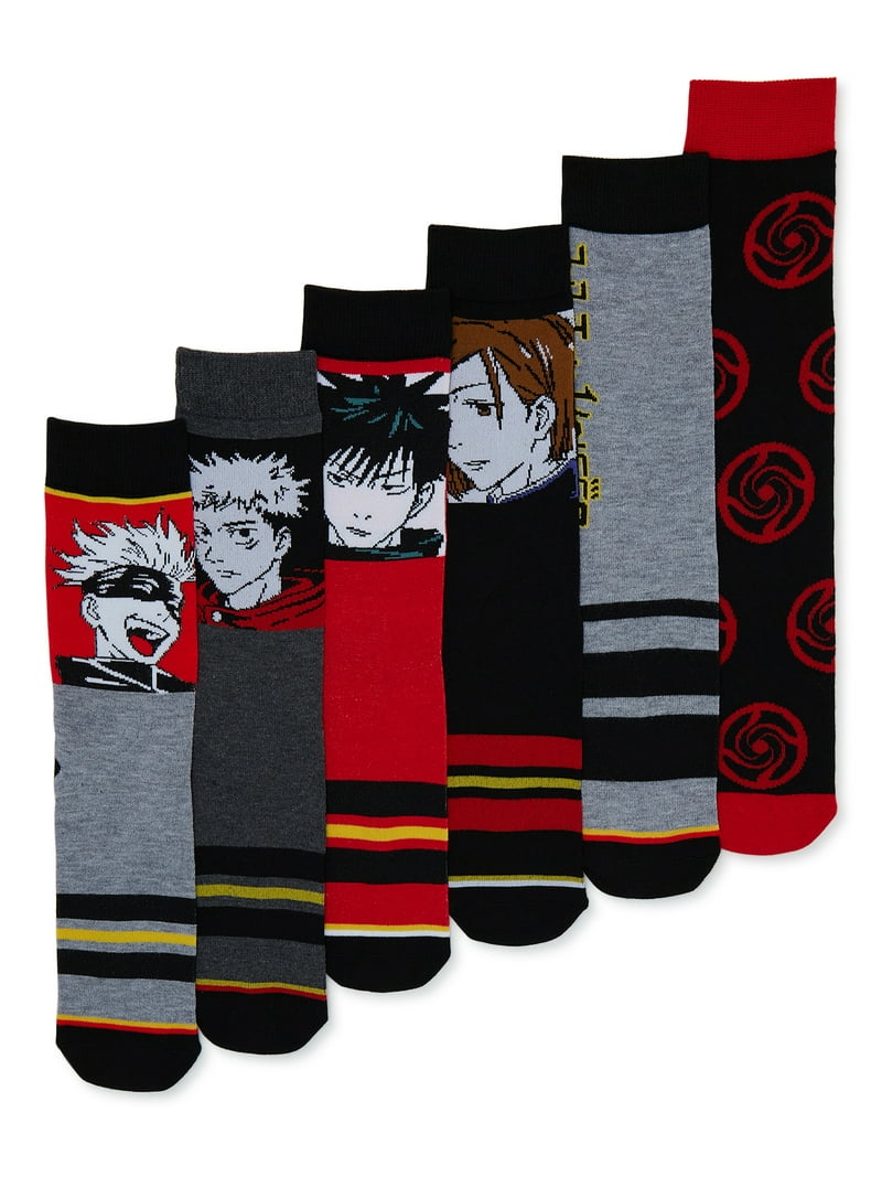 Jujutsu Kaisen Men's Socks, 6-Pack - Walmart.com